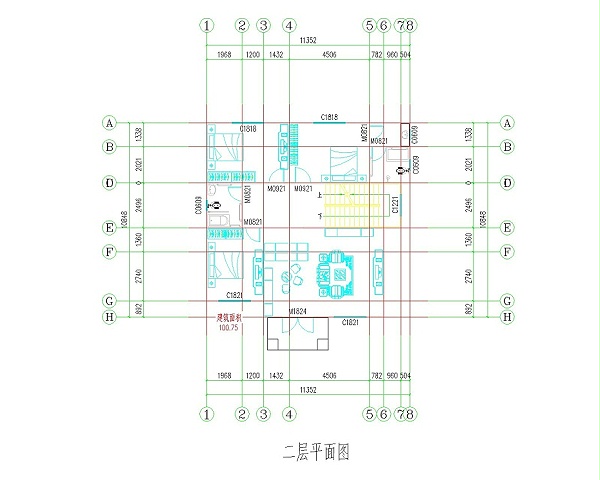 新中式二层设计图